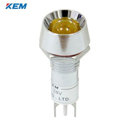 KEM KEM LED Indicator Light, Ø10mm, Standard-Brightness, AC110V, Yellow KLB-10A110Y