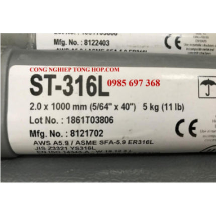 HYUNDAI WELDING TIG Stainless Steel Rod ST-316L 4.0MM/5KG