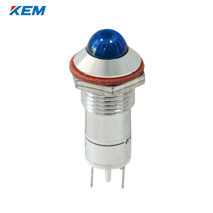 KEM KEM LED Indicator Light, Ø12mm, High-Brightness, AC220V, Blue KLHRAU-12A220B