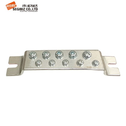 SEGIBIZ Grounding Busbar Terminal Block (Ground Bar), 2-Row, 10P SG-EB2-10P