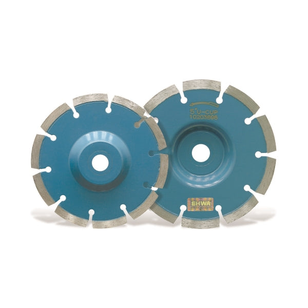 EHWA U-CUP Dry Blade for Floor Work LES 4B 4"×1.8T×15Φ U-CUP