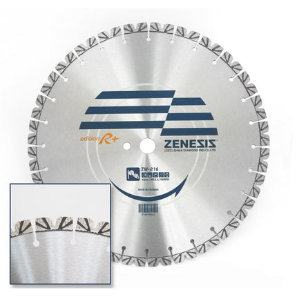 EHWA Concrete Saw Blade for Walls (ZENESIS New Edition R) PLES-16 16"x2.8Tx27Φ