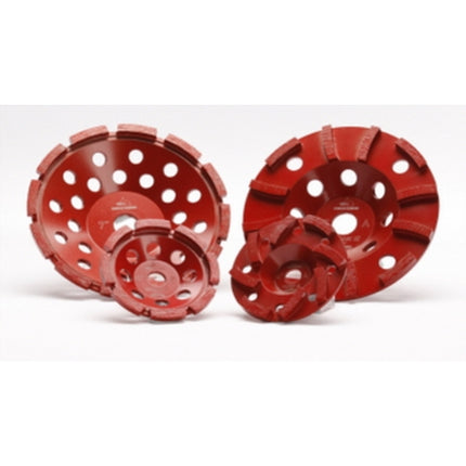 SHINHAN Terrazzo Cup Wheel (A-CUP, MARK II) A04-45S(149793 4X6.0T flat cup, MARKⅡ(red)