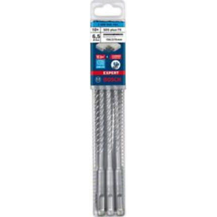 BOSCH EXPERT Hammer Drill Bit, 4-Cutter, SDS Plus-7X 6.5x150x215 (10 pcs) B-7X065-215 (10pcs