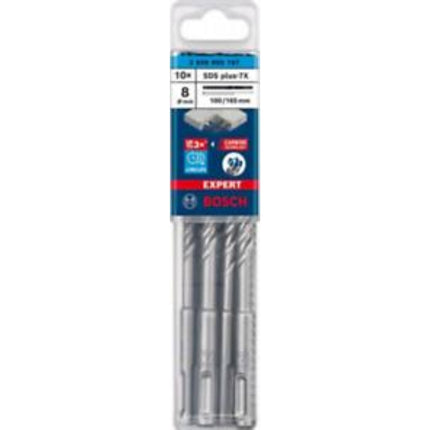 BOSCH EXPERT Hammer Drill Bit, 4-Cutter, SDS Plus-7X 8x100x165 (10 pcs) B-7X080-165 (10pcs