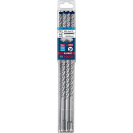 BOSCH EXPERT Hammer Drill Bit, 4-Cutter, SDS Plus-7X 10x200x265 (10 pcs) B-7X100-265 (10pcs