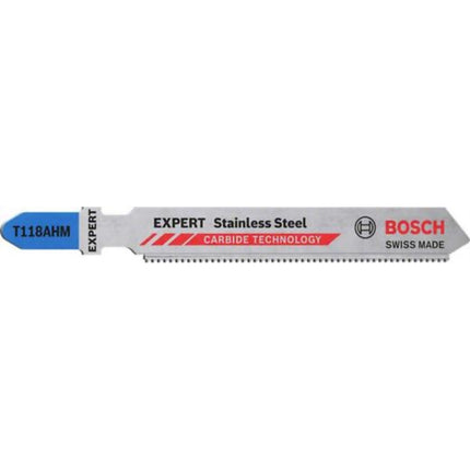 BOSCH Jigsaw Blade, Stainless Steel 83mm T118AHM(EXPERT EXPERT T118AHM_3PCS