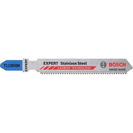 BOSCH Jigsaw Blade, Stainless Steel 83mm T118EHM(EXPERT EXPERT T118EHM_3PCS