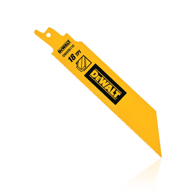 DEWALT Premium Tough Reciprocating Saw Blade DWAR6118-KR DWA4186 152mm(6") 18TPI thick/medium metal