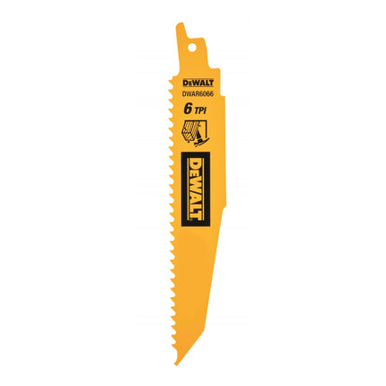 DEWALT Premium Tough Reciprocating Saw Blade DWAR6066-KR DWA4166 152mm(6") 6TPI demolition(nail-embedded wood)
