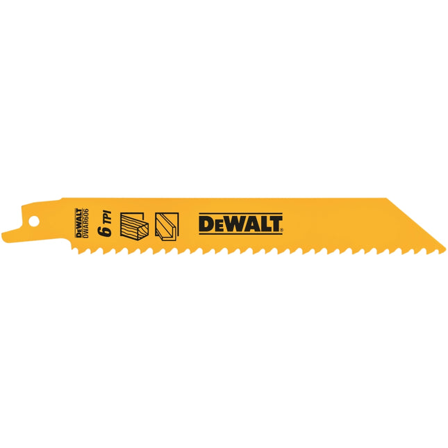 DEWALT Reciprocating Saw Blade, Plastic 152mm DW4850-KR