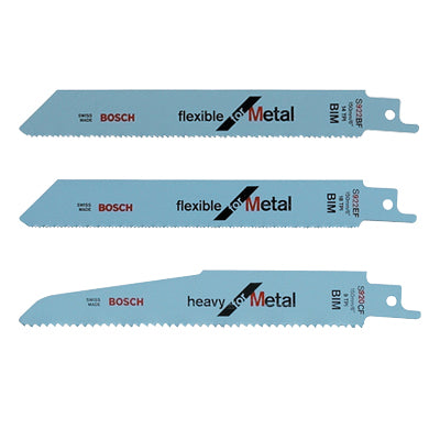 BOSCH Reciprocating Saw Blade, Metal 150X19 S922BF 5PCS, bi-metal/side set milled thick sheet metal solid pipe square pipe fast cutting