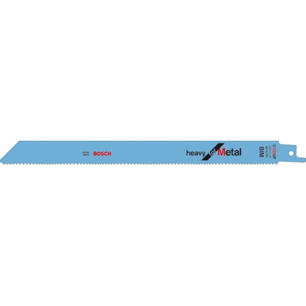 BOSCH Reciprocating Saw Blade, Metal 225X19 S1125VF 5PCS, bi-metal/variable pitch blade medium,thick sheet metal, thin,thick pipe and square pipe ideal for metal demolition work