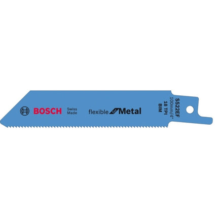 BOSCH Reciprocating Saw Blade, Metal 100X19 S522EF 5pcs bi-metal/wave set milled thin sheet metal