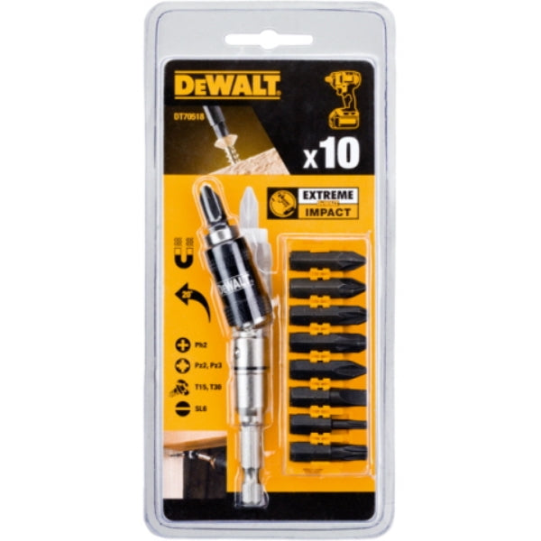 DEWALT 10 Pc Impact Ready Pivot Screwdriving Set DT70518-QZ