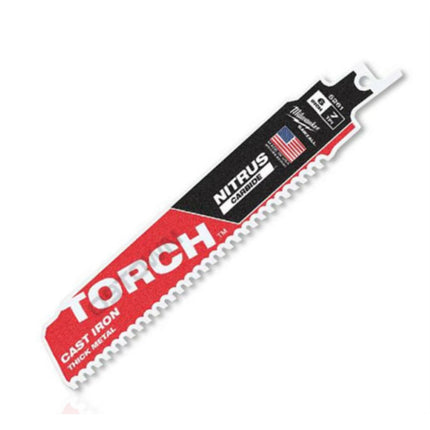 MILWAUKEE Reciprocating Saw Blade, Metal 48-00-5262 9 inch carbide/ thick metal