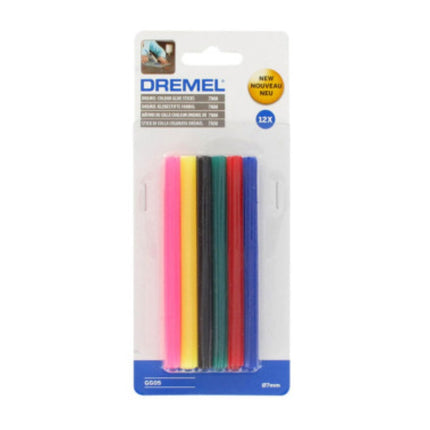 BOSCH Colored Glue Sticks 7mm (12 pcs) for Dremel 930 GG05