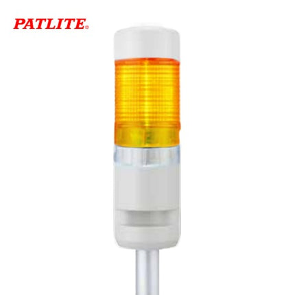 PATLITE Signal Tower Light, LED, Round Bracket, 1-Tier, Yellow MR4-102-Y