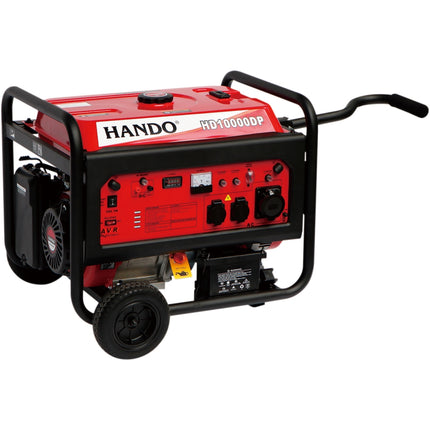 HANDO RATO Generator HD10000DP 9.5(8.5)kw 499.6cc 25L 5H/7H 80dB 102Kg *push-button start*wheels and handle