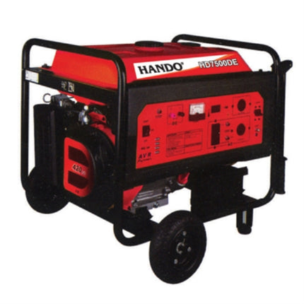 HANDO RATO (B) Generator, Key Start HD7500DE(B 7.0(6.5)kw 420cc 25L 5H/9H 78dB 90Kg *key start(B) ships after inspection; lead time 4-5 days