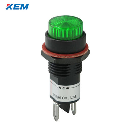 KEM KEM LED Indicator Light, Ø12mm, Plastic, High-Brightness, DC3V, Green KLPU-12D03G