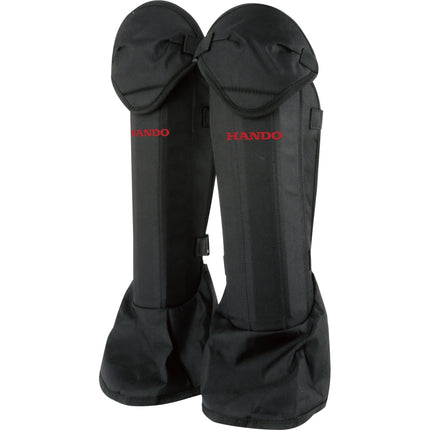 HANDO Knee Guards HD-KG2 premium black instep guard, knee/shin/instep separate type
