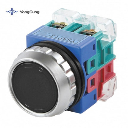 YONGSUNG Push Button Switch, Non-Illuminated, Ø30mm, 3a3b, Black YSAP13-33BD