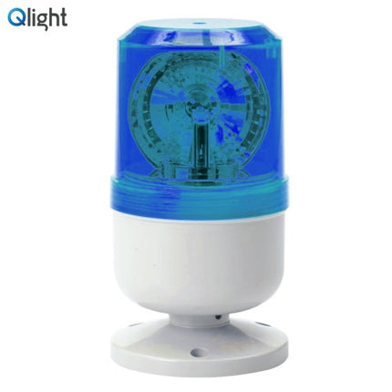 QLIGHT Rotating Warning Light, 80mm, LED, Blue, DC24V S80LRK-24-B