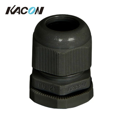 KACON Cable Gland, Cord Lock Connector, Black (Pack of 100) KA-PG21B