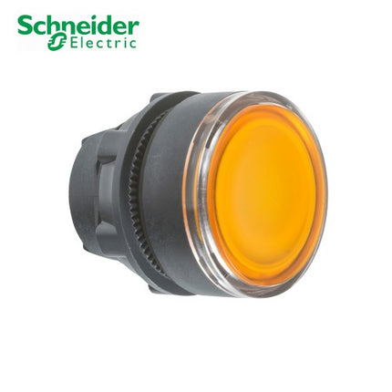SCHNEIDER Push Button Switch Head, Illuminated, Ø22mm, For LED Switch, Built-in Spring Return (Head Only) ZB5AW353