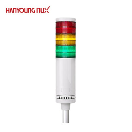 HANYOUNG Signal Tower Light, Steady Only, 3-Tier STL040-AC513M