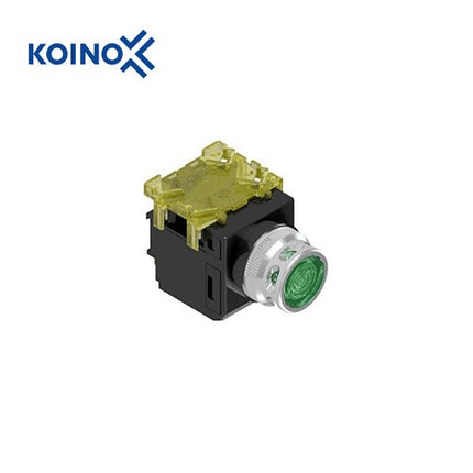 KOINO Push Button Switch, Illuminated, Ø25mm, Red, DC24V KH-511DLR