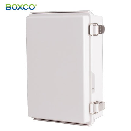 BOXCO Terminal Box, Plastic Enclosure, Hinge Type, ABS, Gray Cover BC-AGP-192810