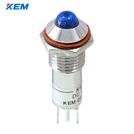 KEM KEM LED Indicator Light, Ø10mm, High-Brightness, DC48V, Blue KLHRAU-10D48B