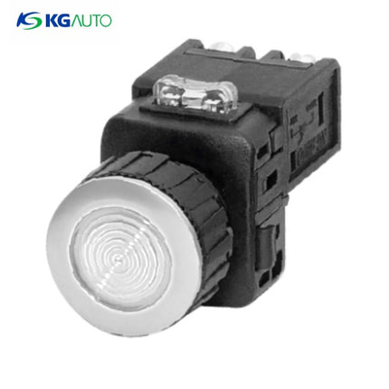 KG AUTO Pilot Lamp, Ø25, Aluminum, Flush Mount, White, D3 KGP-JD3W