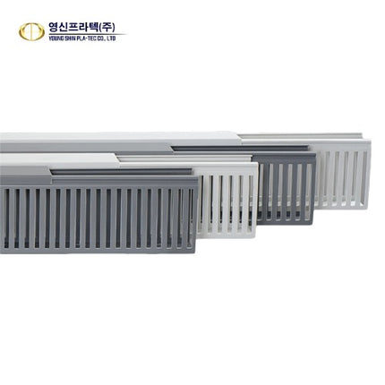 YOUNSHIN PLATEC PVC Wiring Duct (Cable Duct), Dense Slot Type, DP (Pack of 2)