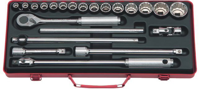 KOKEN 1/2" Drive Socket Set, 12-Point 4244A-12P