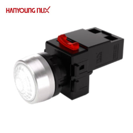 HANYOUNG Pilot Lamp, Ø22, White, 12V/24V AC/DC MRP-RD0W
