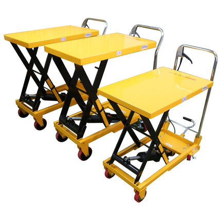 HANDO Lift Table M-SP300 rated load 300kg, table W*H(815x500)/min~max table height(280~900mm)/lifting height(620mm),overall height996mm,overall length 937mm, weight74.5kg