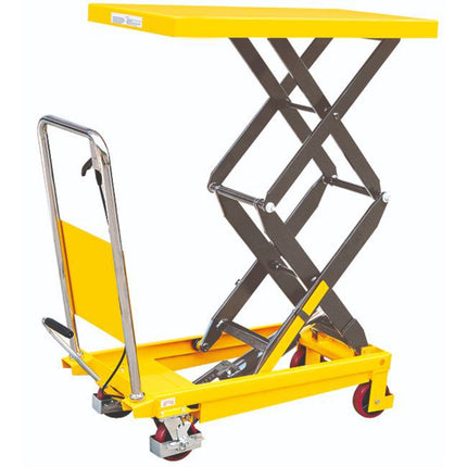 HANDO Lift Table, Double Scissor M-SPS150D rated load 150kg, table W*H(700x450)/min~max table height(302~1100mm)/lifting height(798mm),overall height921mm,overall length 773mm, weight64kg