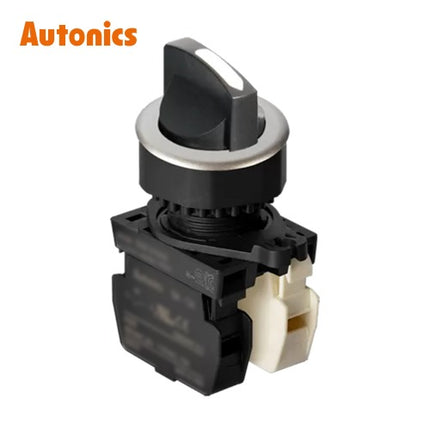 AUTONICS Selector Switch, Non-Illuminated, Ø30, Short Lever, 3-Position, Maintained, White, A1 B1 S3SF-S7WAB