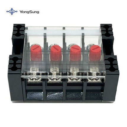 YONGSUNG Short-Circuit Terminal Block, 4P, Mixed Type, Steel Bolt YSCT-04AM