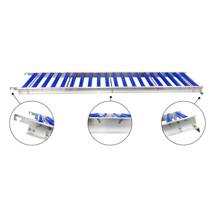 HANDO Roller Conveyor, Standard / Ladder Conveyor DRL-4030(100 aluminum frame / ABS roller / length 3M / roller pitch 100mm / weight 18.2kg