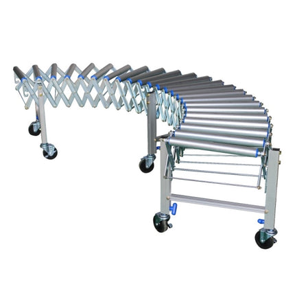 HANDO Flexible Expandable Conveyor, Aluminum, Economy DFCA-4035 height(mm) : standard(S) 600~900, low(L) 450~600, high(H) 900~1500 / weight 45kg / ALroller, low and high versions available