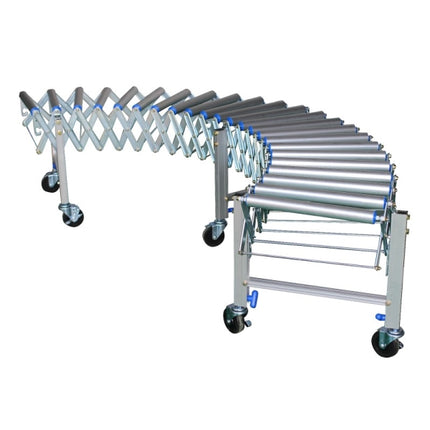 HANDO Flexible Expandable Conveyor, Aluminum, Economy DFCA-4050 height(mm) : standard(S) 600~900, low(L) 450~600, high(H) 900~1500 / weight 66kg / ALroller, low and high versions available