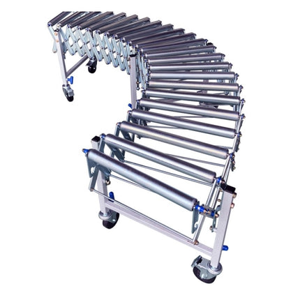 HANDO Flexible Expandable Conveyor, Steel DFCS-4575 height(mm) : standard(S) 600~900, low(L) 450~600, high(H) 900~1500 / weight 81kg / steel roller, low and high versions available