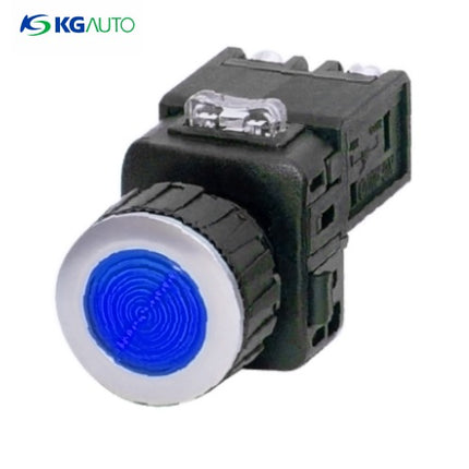 KG AUTO Pilot Lamp, Ø25, Aluminum, Flush Mount, Blue, D3 KGP-JD3A