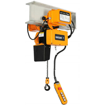 DAESAN Electric Chain Hoist (4-Point) DLM-250-3 (250KG) 380V 4-point,3-phase380V,250KG,4M,1rows,5ø,0.75KW,10/20.7(m/min),51.5KG