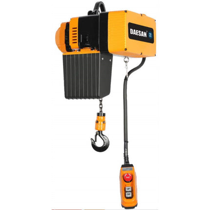 DAESAN Electric Chain Hoist - Variable Speed Inverter (2-Point) EDL-250-1 (250KG)★220V 2-point,single-phase220V,250KG,4M,1rows,5ø,0.75KW,1.7~10(m/min),27KG