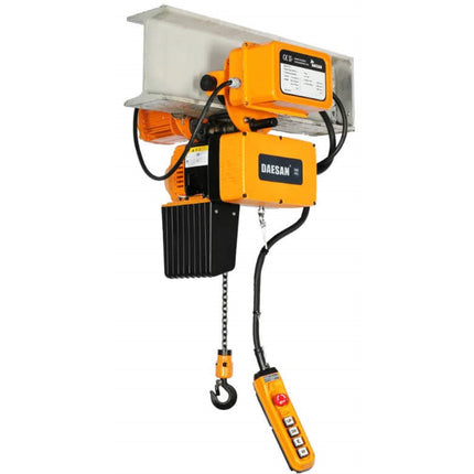 DAESAN Electric Chain Hoist - Variable Speed Inverter (4-Point) EDLM-250-3 (250KG) 380V 4-point,3-phase380V,250KG,4M,1rows,5ø,0.75KW,1.7~10/3.5~20.7(m/min),51.5KG